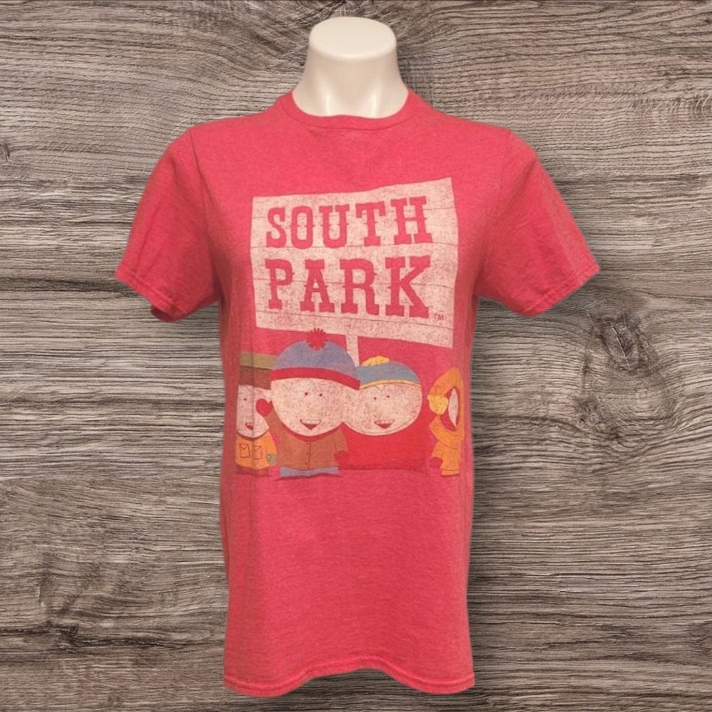 South Park Size Small Red Character Graphic Tshirt